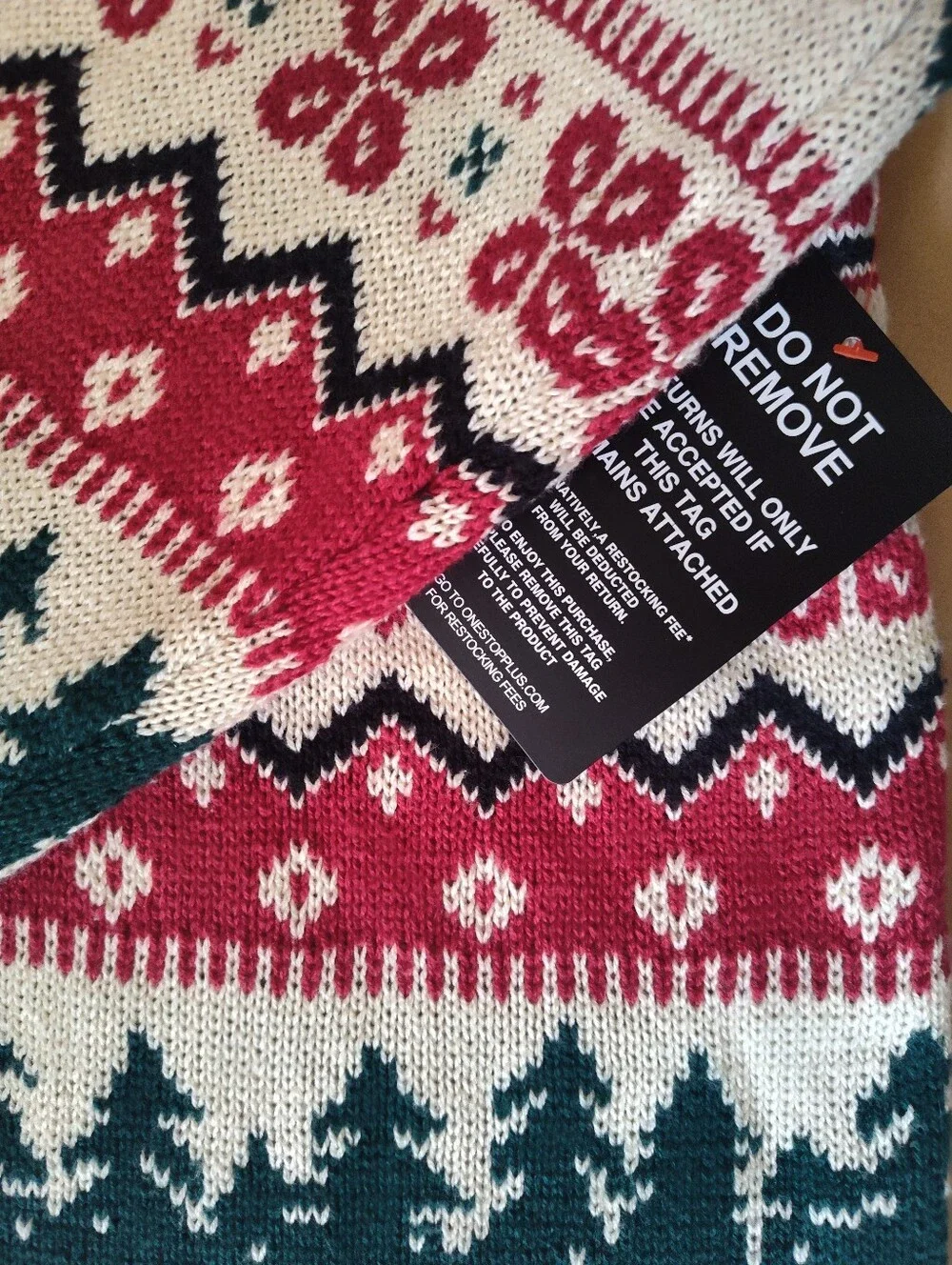 King Size Men’s 5XL Tall Sweater Big And Tall Holiday Christmas Fair Isle EUC